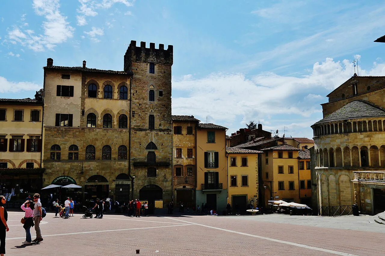 Piazza Grande in Arezzo.