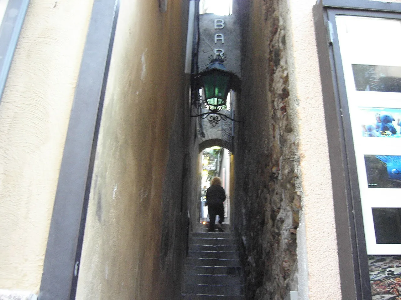 Narrow passage in Taormina.
