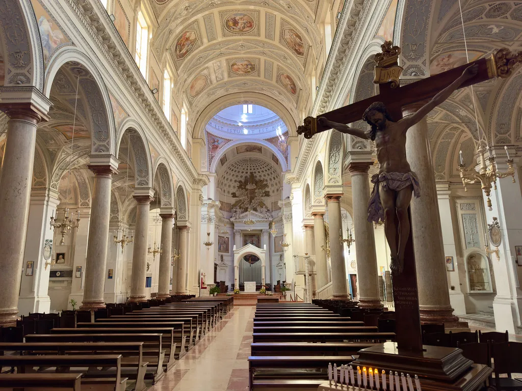 Interior of Trapani Cathedral.