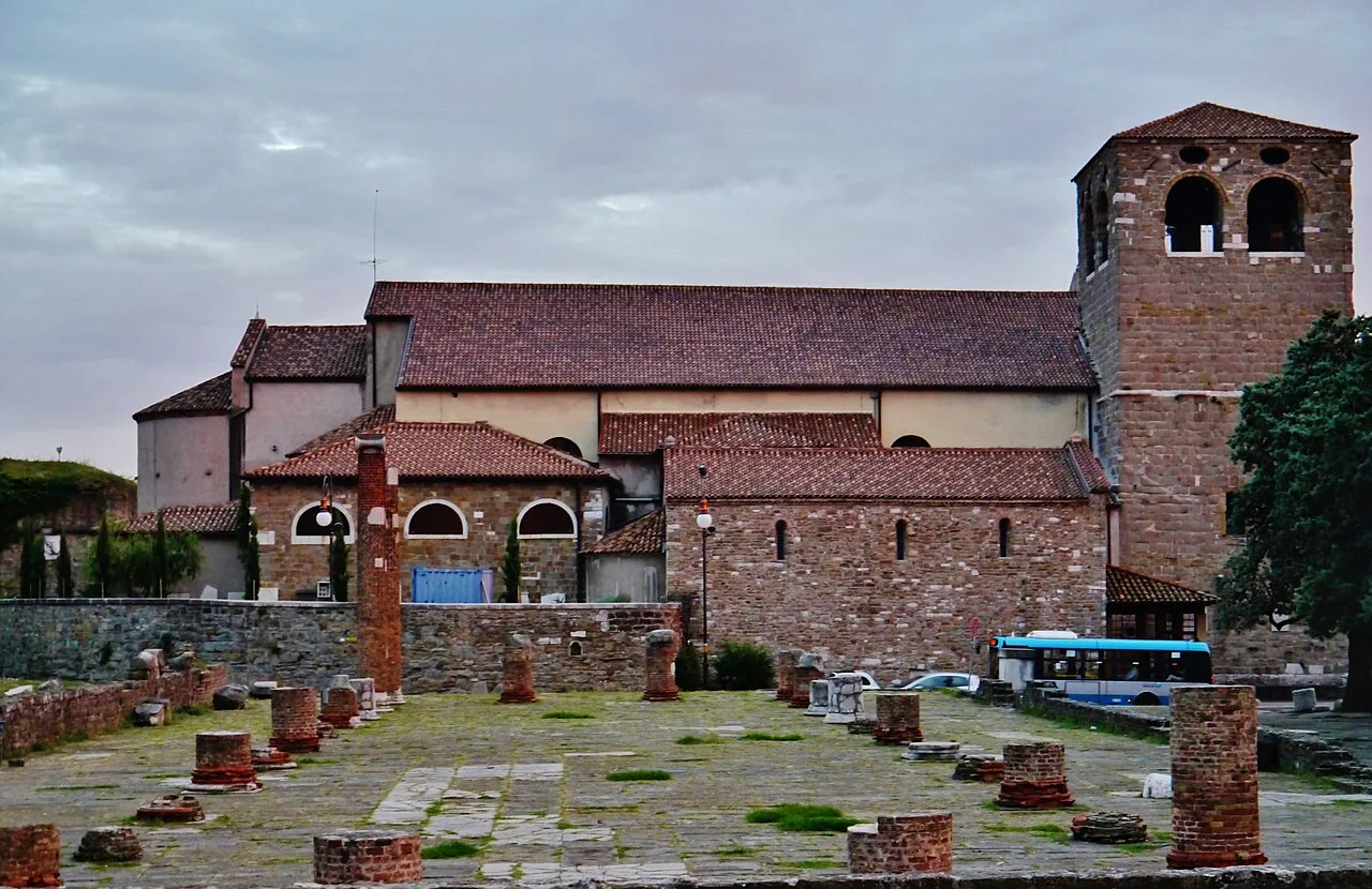 Trieste Cathedral and Roman forum.