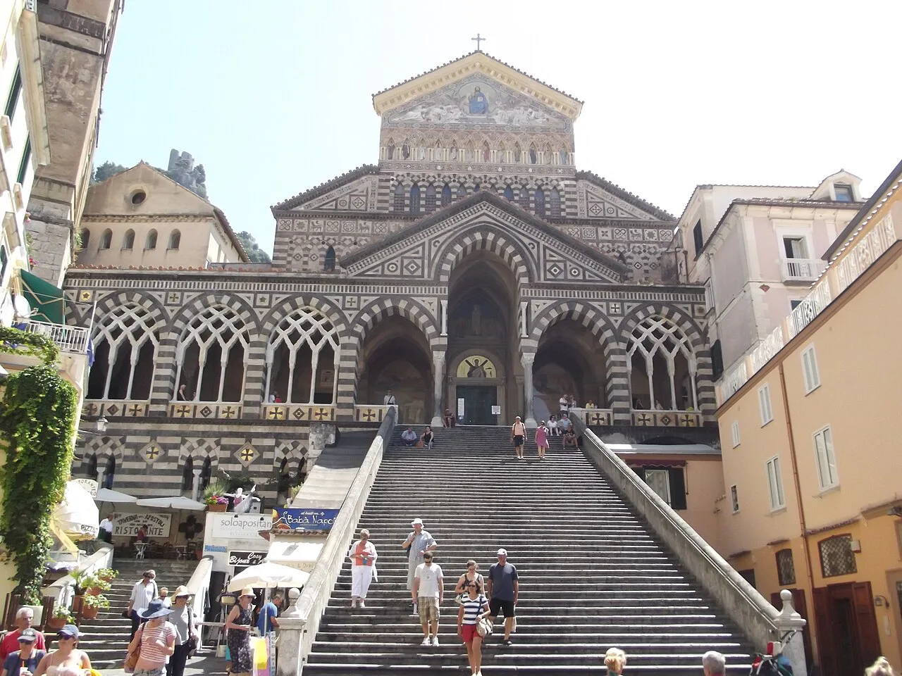 Amalfi Cathedral and its steps.