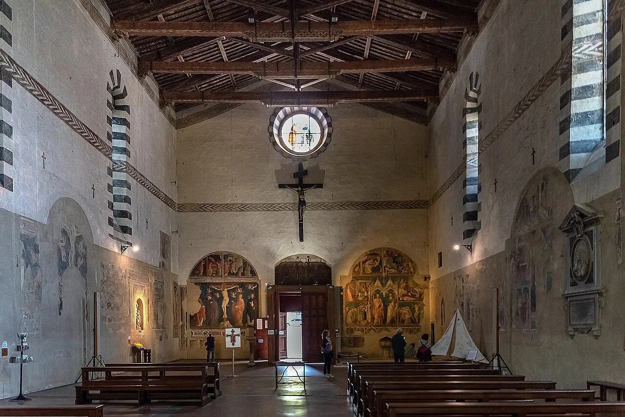 Interior of the church of San Domenico in Arezzo.