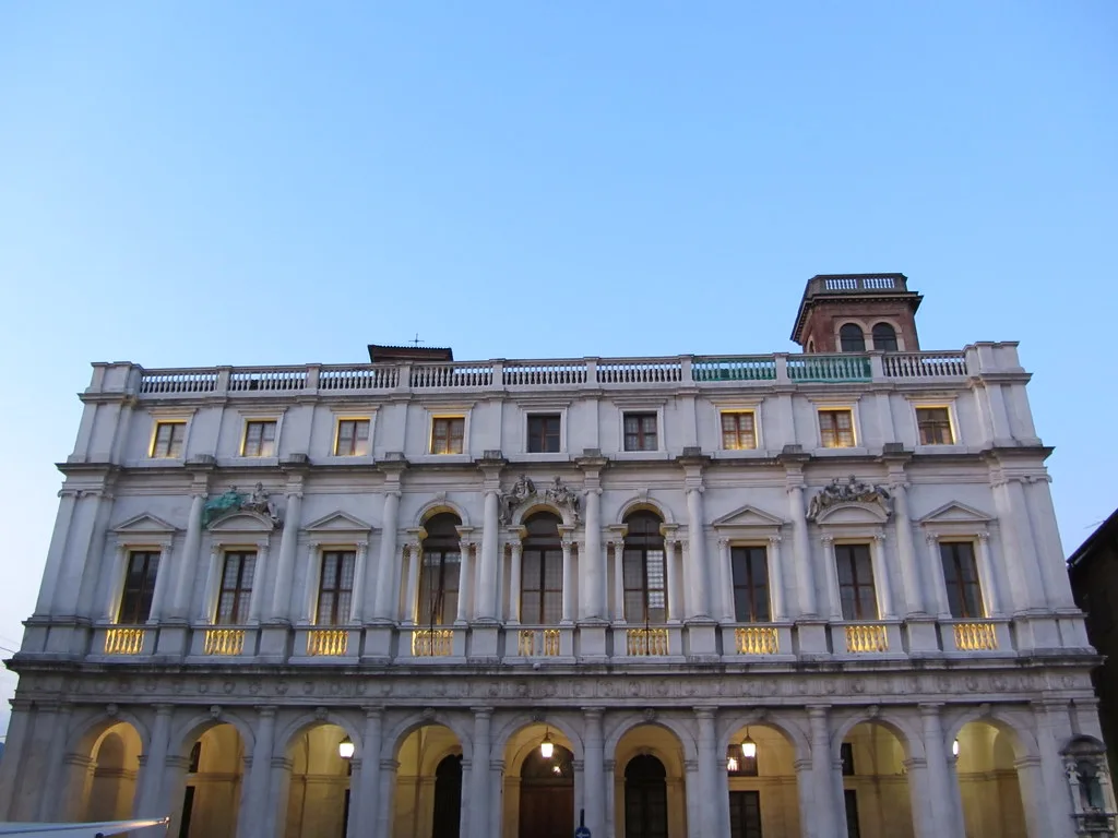 Palazzo on Piazza Vecchia in Bergamo.