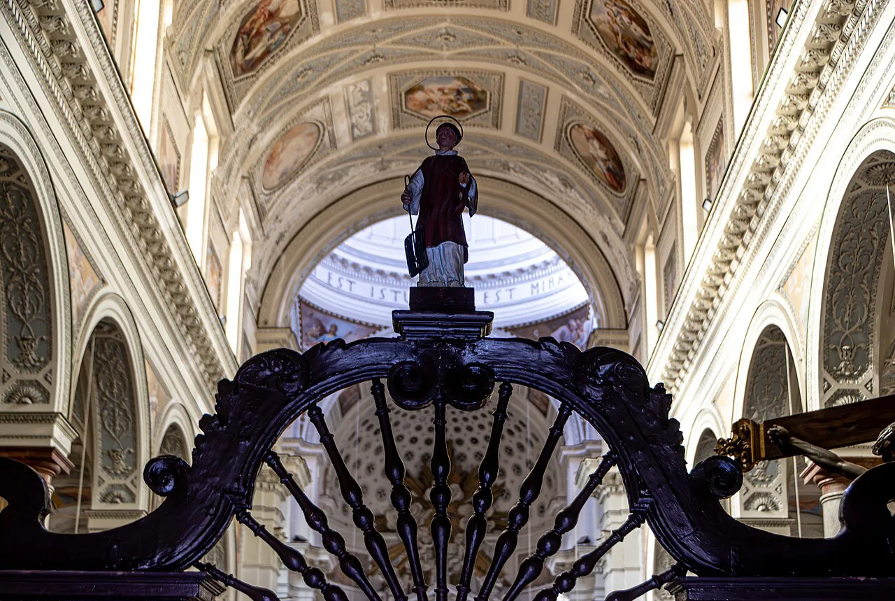 Cathedral interior in Trapani.